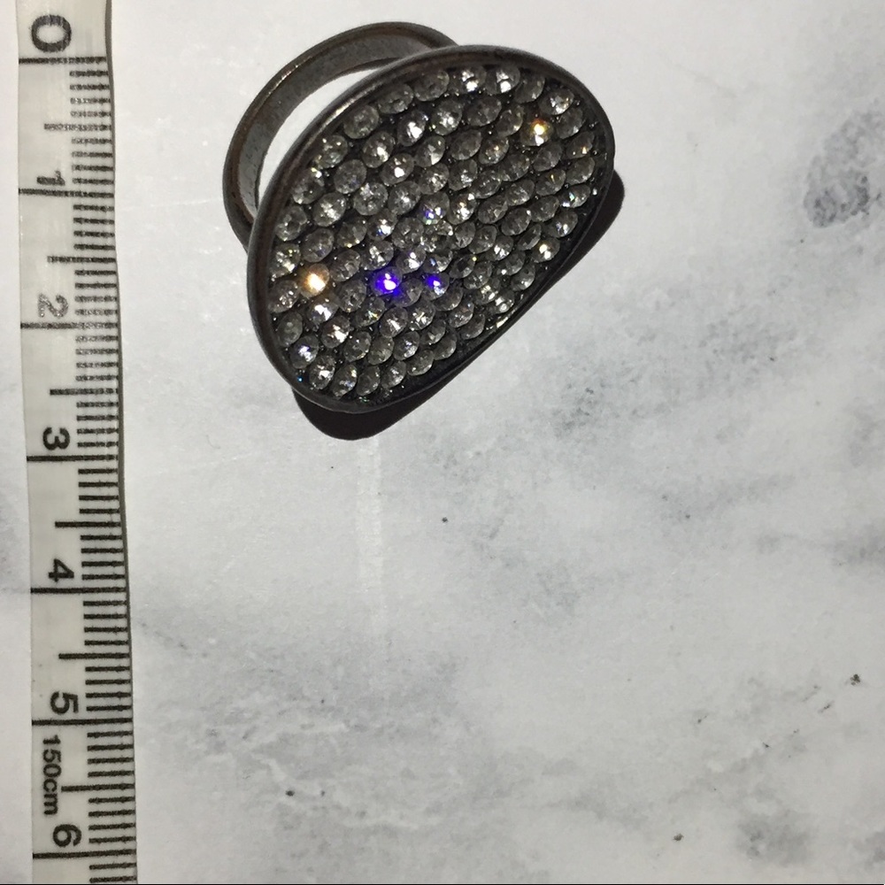 Large, Bent Circle Ring - image 1